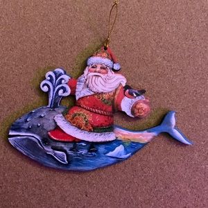 G. DeBrekht Santa riding a whale
